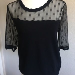 Anthropologie Navy Sweater